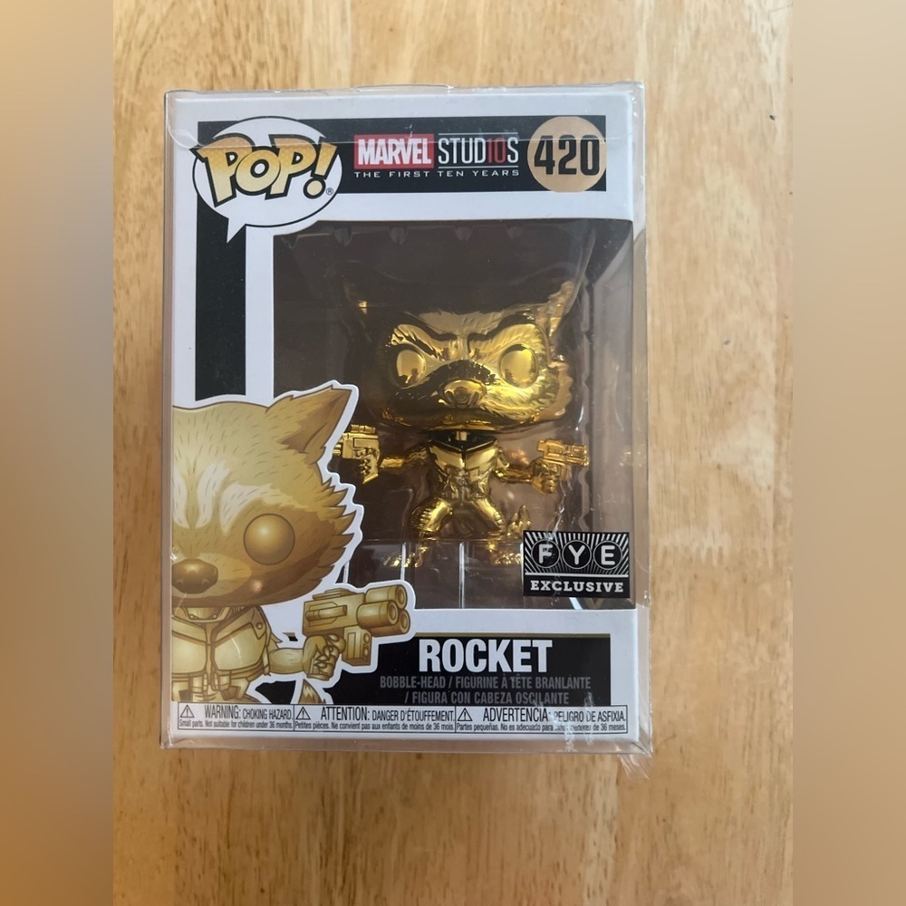Funko Pop Guardians of the Galaxy Vol 2,Golden Rocket,Vinyl Figure,New,NWT